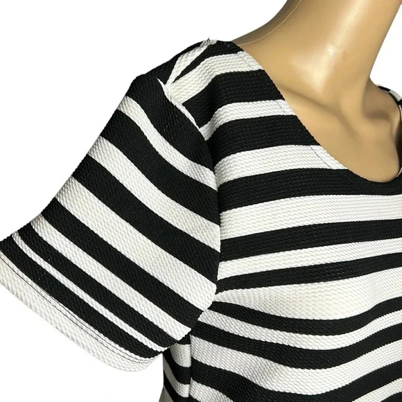 NWT Guilty striped sheath midi dress,Sm, low back,scoop neck ,coastal,summer - Picture 4 of 8
